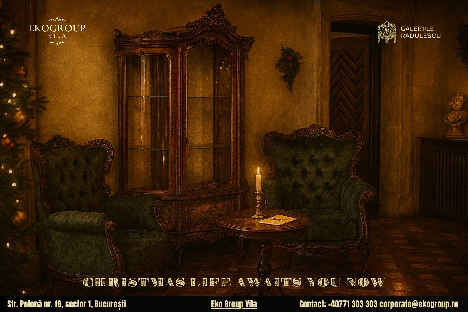 Crăciunul în România: Magia sărbătorilor de iarnă în anii '30 la Eko Group Vila